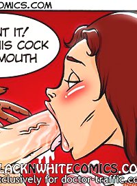 I want it! Want his big cock in my mouth! Let's do the double cartoon blowjobs for this lucky guy!