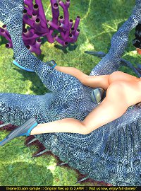 Monster of the deep fucks a super hot diving girl