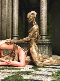 Unexpected Negotiations. Slutty ma’am was wildly penetrated in a vault by foul demons