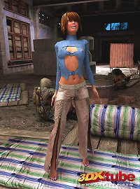 Sci-fi hotties spread their cunts in a post-apocalyptic world