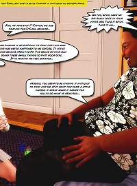 Young white 3d teen girl ready to suck black cock